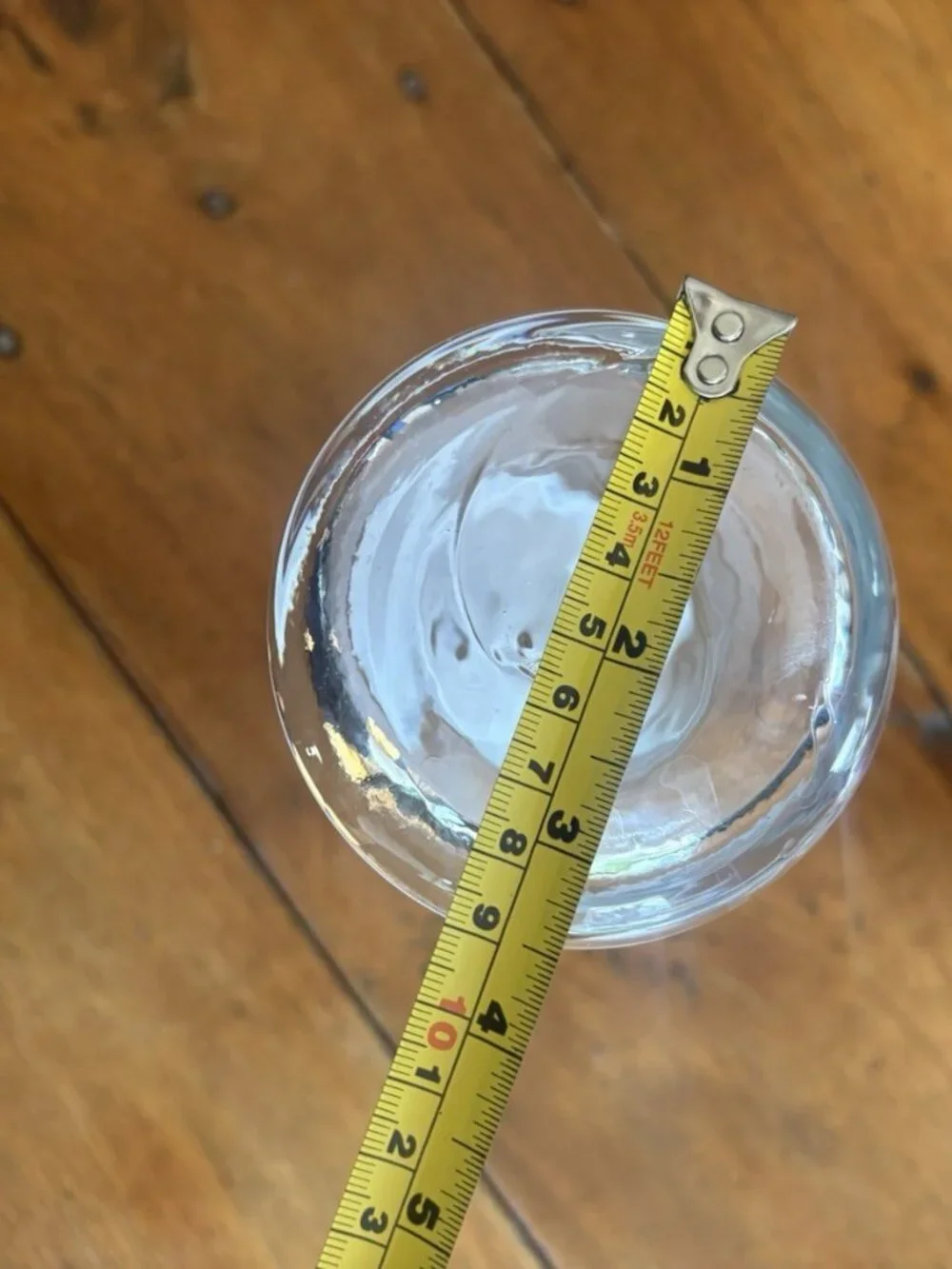 Tall Decorative Glass Vase White Swirl